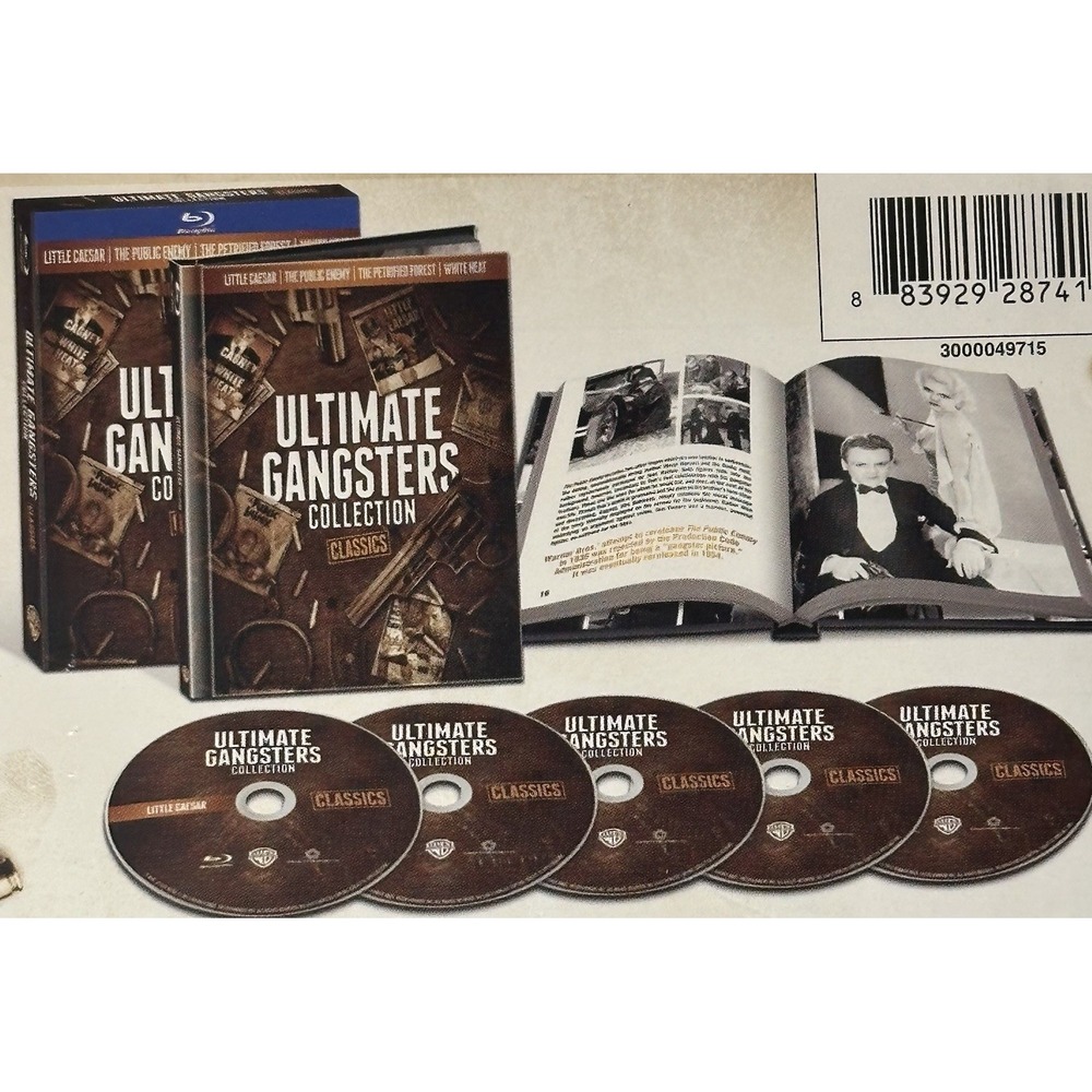 Ultimate Gangsters BLU RAY Collection Classics 5 Disc Set & 32 pg book new - Picture 6 of 6